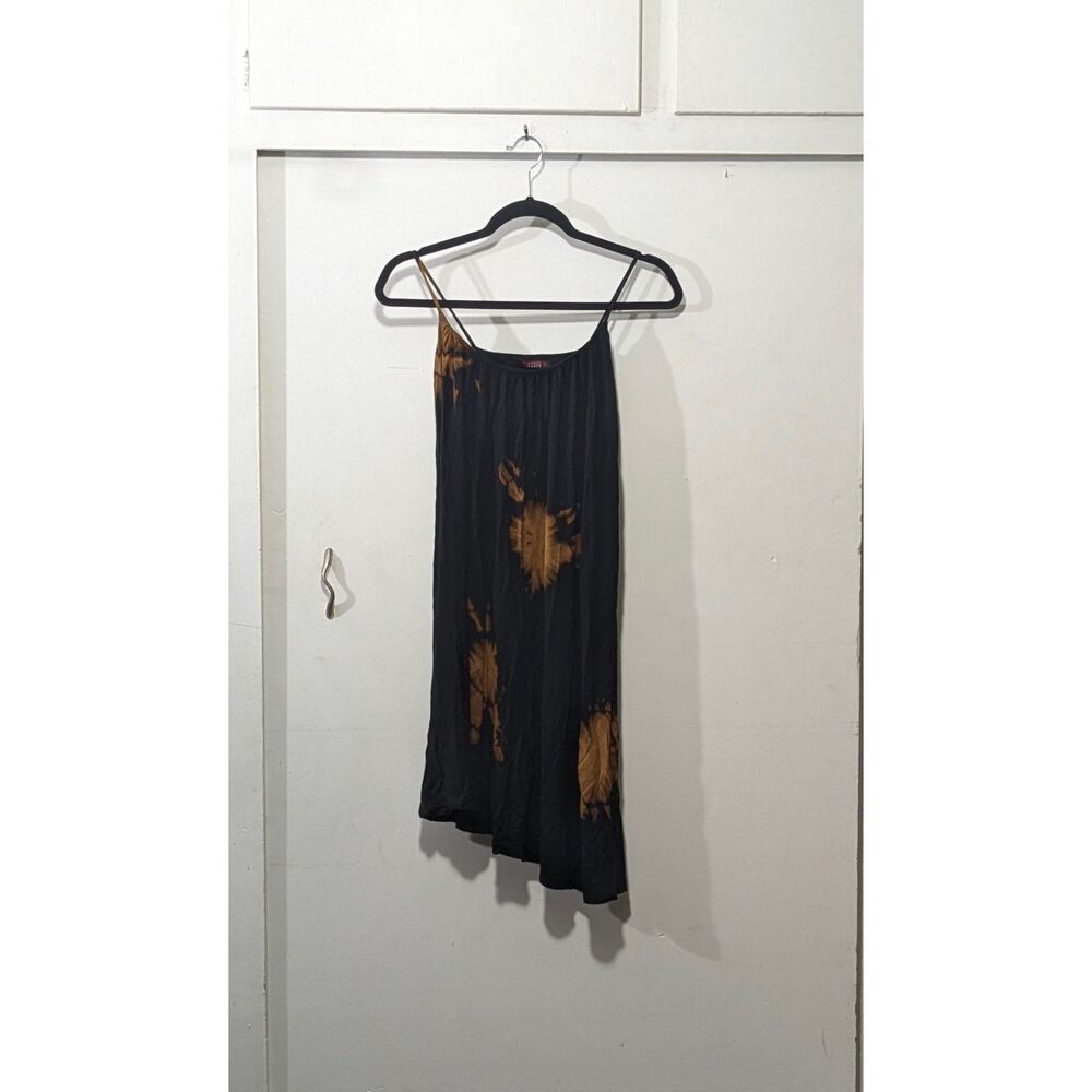T Party Black Bleach Spot Dye Dress sz. Small